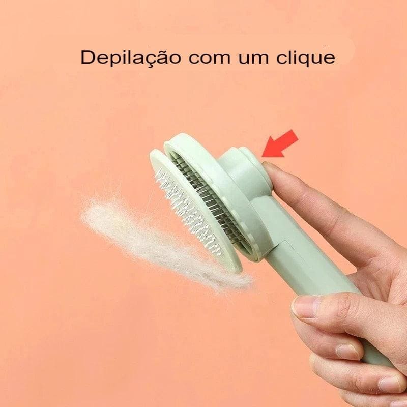 Escova Removedora de Pelos para Cachorro e Gato - prime simples